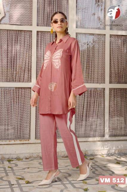Anju fabrics VM 512 coord set Kurti manufacturers in Mumbai